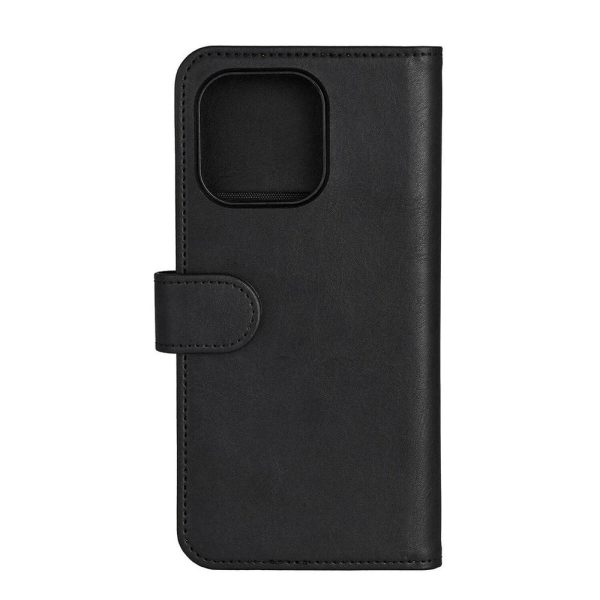 iPhone 16 Pro Max GEAR Læder Cover 2-i-1 m. Pung 3 Kort - MagSafe Kompatibel - Sort For Discount