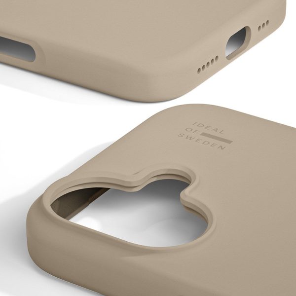 iDeal Of Sweden iPhone 16 Silicone Case - MagSafe Kompatibel - Beige Sale