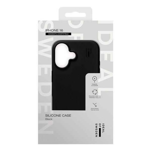 iDeal Of Sweden iPhone 16 Silicone Case - MagSafe Kompatibel - Black Fashion