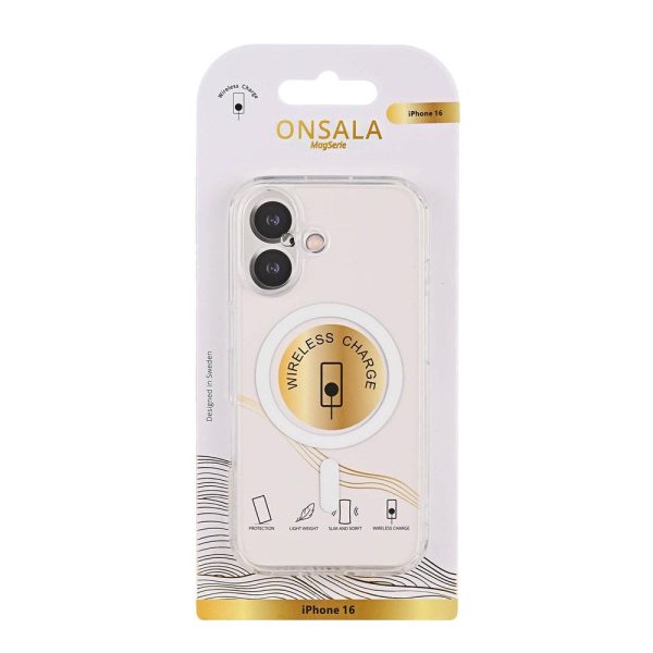 GEAR Onsala iPhone 16 Fleksibelt Plast Cover - MagSafe Kompatibel - Gennemsigtig Discount