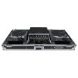 Odyssey FZGSLBM12WR Low Profile Format DJ Mixer and Two Battle Position Turntables Flight Coffin Case w Wheels and Glide Platform - 12″ Online Sale