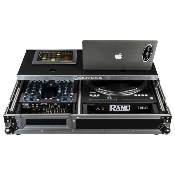 Odyssey FZGS1RA1272W Reversible Compact Rane Twelve and Rane Seventy Seventy-Two Battle DJ Coffin Flight Case w Glide Platform Online