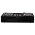 Odyssey FZBM10WBL Format DJ Mixer and Two Battle Position Turntables Flight Coffin Case - 10  (Black) on Sale