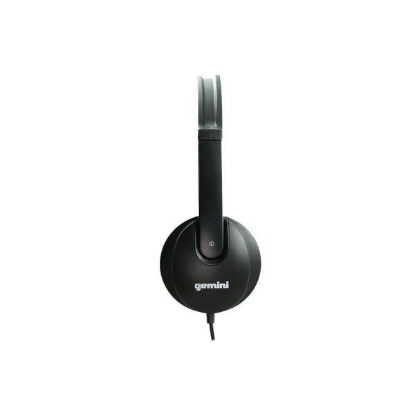 Gemini DJX-200BLK Professional Over the Ear DJ Headphones, Black on Sale