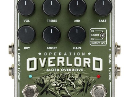 Electro-Harmonix OPERATION OVERLORD Stereo Multi-Instrumental Overdrive Pedal Discount