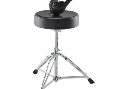 Alesis DRUM ESSENTIALS Drum Throne and Headphones Bundle Hot on Sale