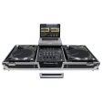 Odyssey FZGSLBM12WR Low Profile Format DJ Mixer and Two Battle Position Turntables Flight Coffin Case w Wheels and Glide Platform - 12″ Online Sale