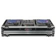 Odyssey FZBM10W Format DJ Mixer and Two Battle Position Turntables Flight Coffin Case - 10″ Supply