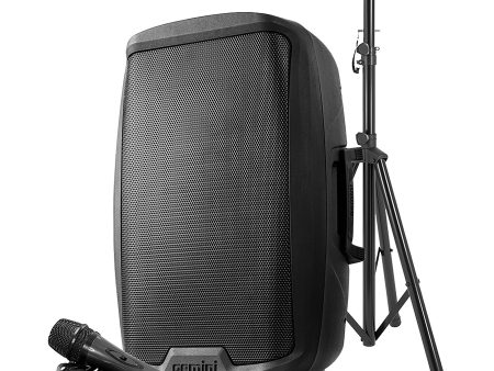 Gemini AS-2115BT-PK 2000 Watt Active Bluetooth Loudspeaker w Stand - 15  For Cheap