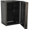 Gator GRW2018509 Rackworks Hinged Wall Mounted Rack w  Glass Door - 18U, 21  Deep Hot on Sale