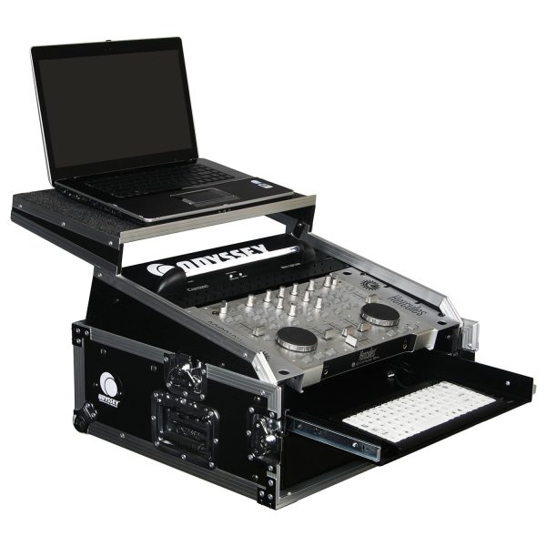 Odyssey FZGS1002 - 10U Top Slanted 2U Bottom Vertical Pro Combo Rack with Glide Platform Cheap