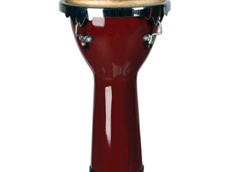 Mano Percussion MP1511F-WRD Fiberglass Comfort Rim Djembe 11  - Wine Red For Sale