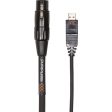 Roland RCC-10-USXF Black Series USB Type-A Male to XLR Female Cable Online Sale