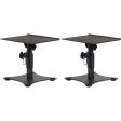 Gator Frameworks GFWSPKSTMNDSK Pair of Adjustable Desktop Studio Monitor Stands Online Sale