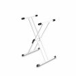 Gravity GR-GKSX2W Keyboard Stand X Form Double - White Online Hot Sale