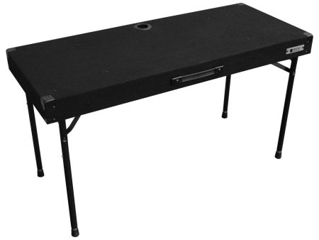 Odyssey CTBC2048 - Height Adjustable 48″ x 20″ Work Surface Carpet DJ Table Cheap