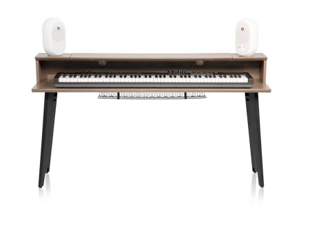 Gator GFW-ELITEKEYTBL88-GRY Elite Furniture Series Keyboard Table - 88-Note, Driftwood Grey Online now