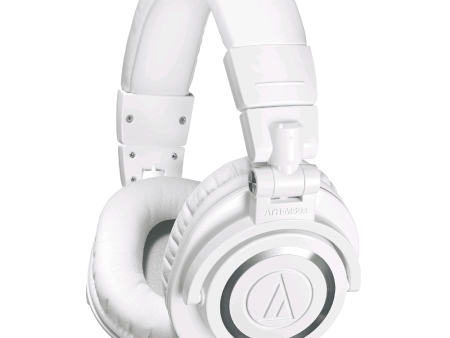 Audio-Technica ATH-M50X White Closed-Back Studio Headphones - White Cheap