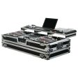 Odyssey FZGSPBM12W Universal Format DJ Mixer and Two Battle Position Turntables Flight Coffin Case w Full Glide Platform - 12″ Fashion