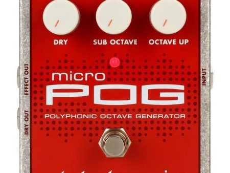 Electro-Harmonix MICRO POG Polyphonic Octave Generator Pedal For Discount