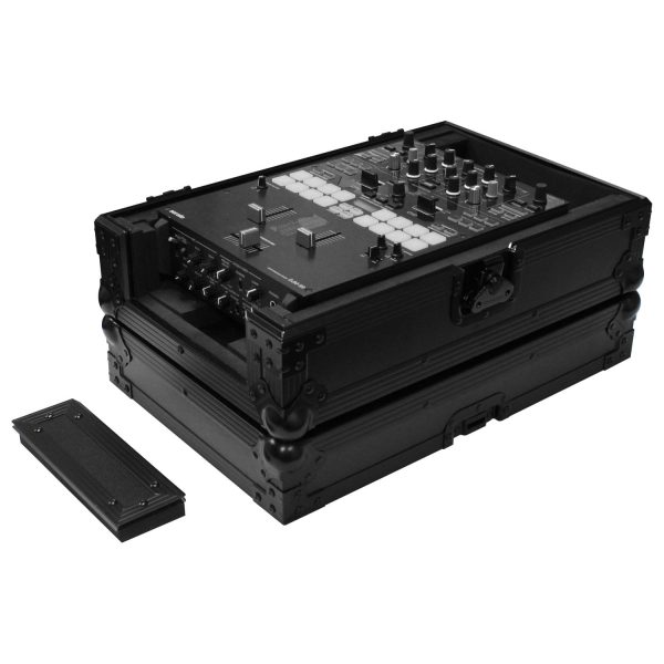 Odyssey FZ10MIXXDBL Universal Black 10″ Format DJ Mixer Flight Case w Extra Deep Rear Compartment For Sale