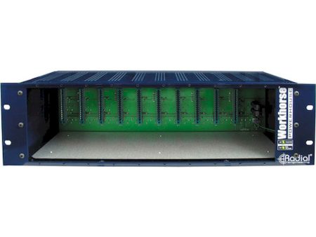 Radial Engineering POWERHOUSE 500 Series 10 Slot Power-Rack 19  3RU, 1600 mA Power Supply For Discount