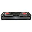 Odyssey FZDJ10W Format DJ Mixer and Two Standard Position Turntables Flight Coffin Case w Wheels - 10″ Online Hot Sale