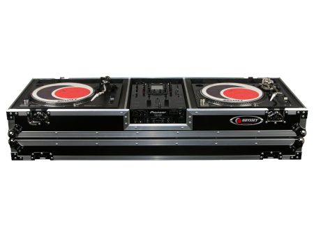 Odyssey FZDJ10W Format DJ Mixer and Two Standard Position Turntables Flight Coffin Case w Wheels - 10″ Online Hot Sale