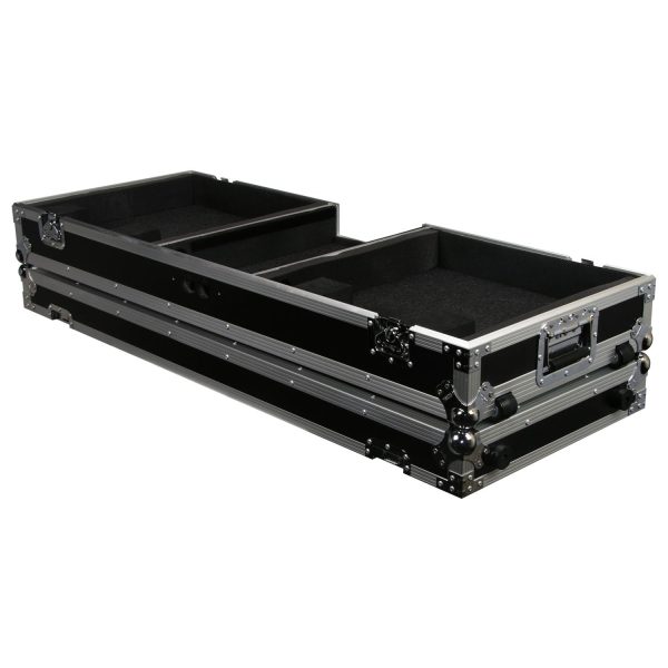 Odyssey FZDJ10W Format DJ Mixer and Two Standard Position Turntables Flight Coffin Case w Wheels - 10″ Online Hot Sale