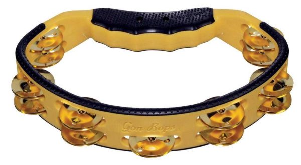 Gon Bops PTAMBR Tambourine with Brass Jingles - Yellow on Sale