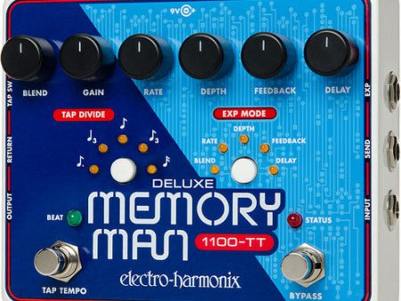 Electro-Harmonix DELUXE MEMORY MAN 1100-TT Analog Delay Pedal Online Hot Sale