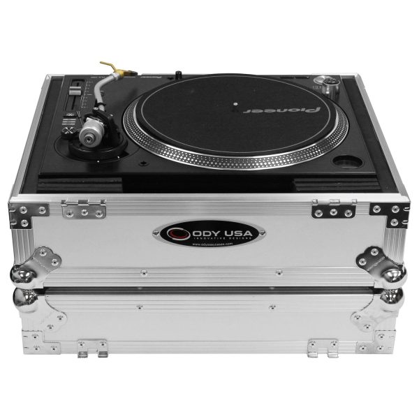 Odyssey FZ1200WT Universal White Turntable Flight Case Online