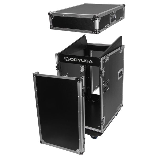 Odyssey FZ1316W - 13U Top Slanted 16U Vertical Pro Combo Rack with Casters Online