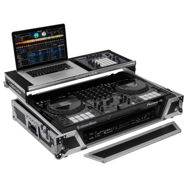 Odyssey FZGSDDJ1000W1 Pioneer DDJ-1000 DDJ-1000SRT Flight Case w 1U Rack Space and Glide Platform Online Sale