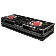 Odyssey FZDJ10W Format DJ Mixer and Two Standard Position Turntables Flight Coffin Case w Wheels - 10″ Online Hot Sale