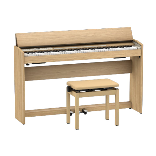 Roland F701 Digital Piano w  Stand and Bench - Light Oak For Sale