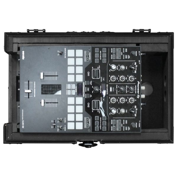 Odyssey FZ10MIXXDBL Universal Black 10″ Format DJ Mixer Flight Case w Extra Deep Rear Compartment For Sale