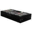 Odyssey FZBM10WBL Format DJ Mixer and Two Battle Position Turntables Flight Coffin Case - 10  (Black) on Sale