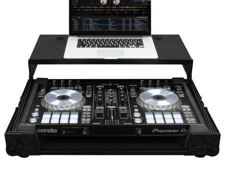 Odyssey FZGSPIDDJSR2BL Pioneer DDJ-SR2 Flight Case w Glide Platform (Black) Hot on Sale