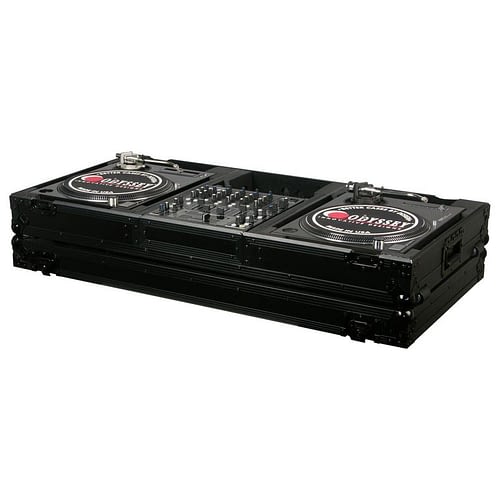 Odyssey FZBM12WBL Format DJ Mixer and Two Battle Position Turntables Flight Coffin Case - 12  (Black) Online