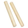 Gon Bops PCLAVW White Wood Claves Supply