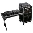 Odyssey FZ1116WDLX - 11U Top Slanted 16U Vertical Pro Combo Rack with Side Table and Casters Online Sale