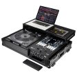 Odyssey FZGS1RA1272WBL Reversible Compact Rane Twelve and Rane Seventy Seventy-Two Battle DJ Coffin Flight Case w Glide Platform (Black) Online now