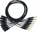 Mogami Gold 8 TRS-XLRM-05 Audio Adapter Snake Cable, 8 Channel Fan-Out, 1 4  TRS Male Plug to XLR-Male, Gold Contacts, Straight Connectors, 5 Foot For Cheap