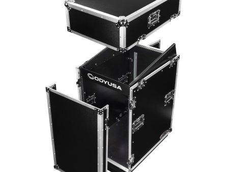 Odyssey FZ1416W - 14U Top Slanted 16U Vertical Pro Combo Rack with Casters Cheap