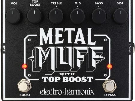 Electro-Harmonix METAL MUFF Distortion Pedal w  Top Boost Supply