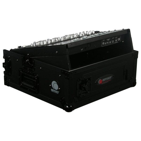 Odyssey FZ1002BL - Black 10U Top Slanted 2U Vertical Pro Combo Rack Online Sale