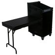 Odyssey FZ1116WDLXBL - Black 11U Top Slanted 16U Vertical Pro Combo Rack with Side Table and Casters Sale