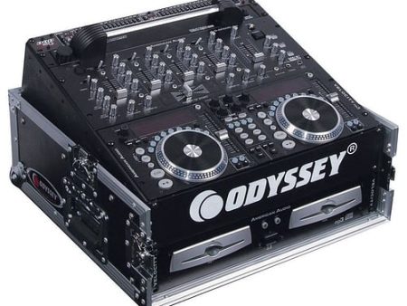 Odyssey FZ1002 - 10U Top Slanted 2U Vertical Pro Combo Rack Supply