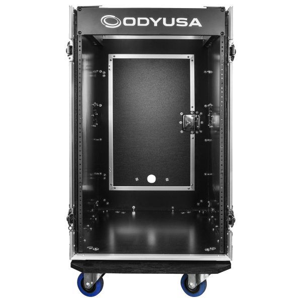 Odyssey FZ1416W - 14U Top Slanted 16U Vertical Pro Combo Rack with Casters Cheap